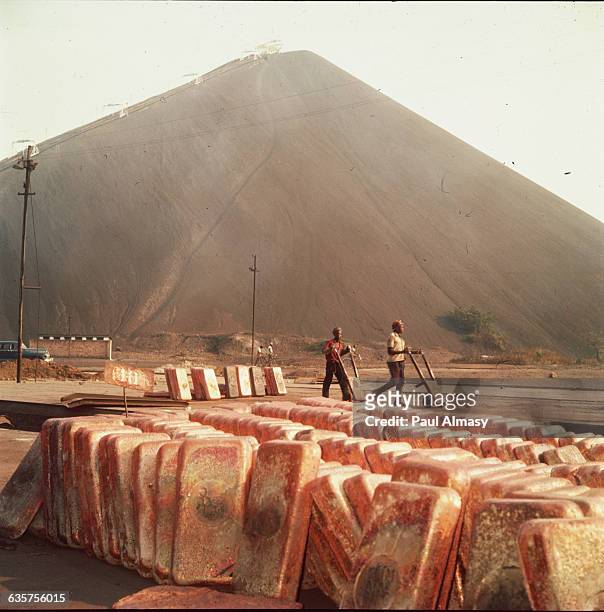 Copper Awaiting Export at Katanga Mine