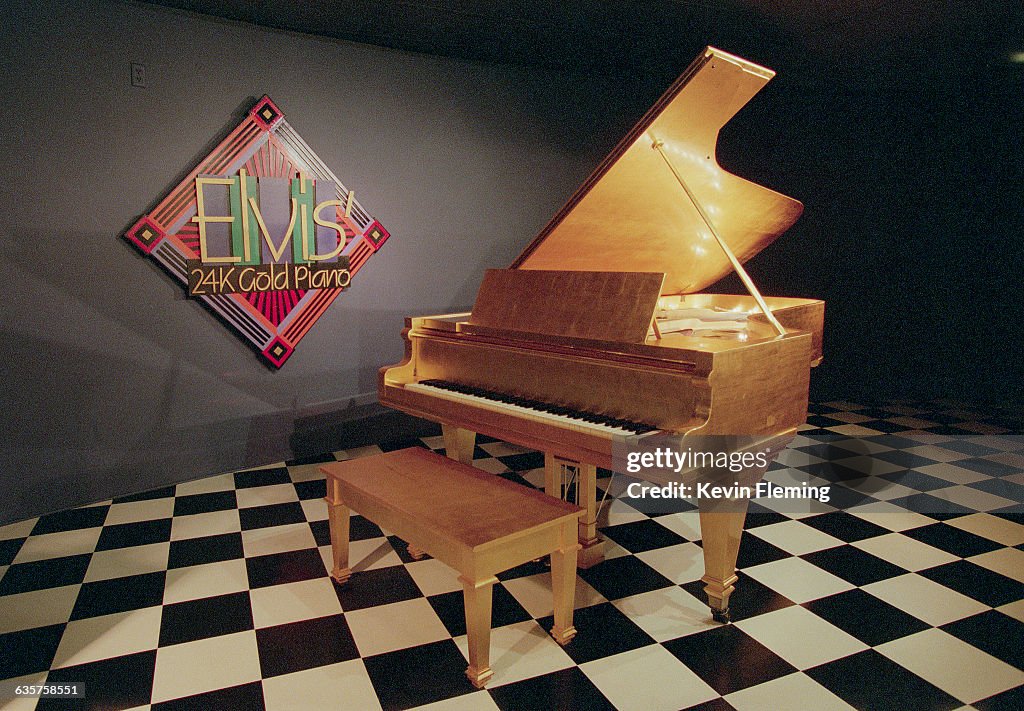 Elvis Presley's 24K Gold Piano