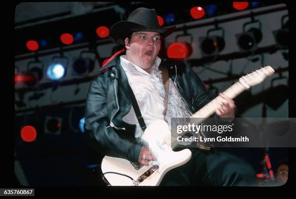 Meat Loaf Playing Guitar on Stage Meat Loaf Playing Guitar on Stage