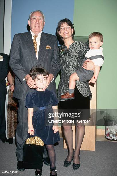 Anthony Quinn with Kathy Bevin and their two children at the world launch of "My Time" by Anthony Quinn.