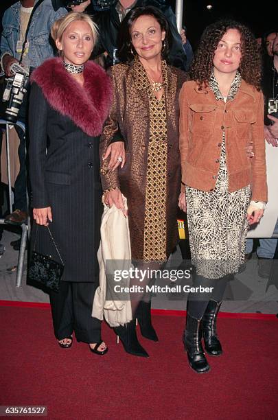 Designer Diane Von Furstenberg , with daughter-in-law Alexandra and daughter Tatiana at the VH1 Fashion and Music Awards.
