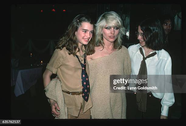 Brooke Shields is joined by Debbie Harry and a young friend at New York's Studio 54.