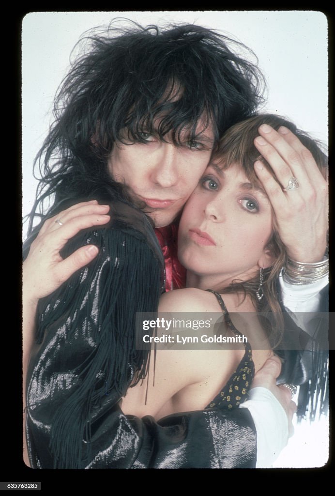 Stiv Bators and Martha Quinn Embrace