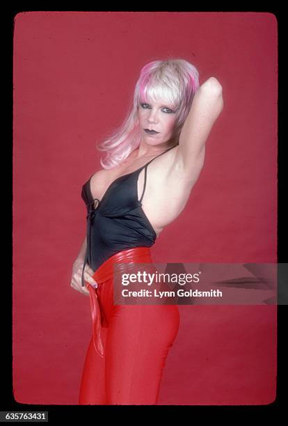 Singer Wendy O. Williams of the punk group The Plasmatics is infamous for her violent and sexually outrageous performances.