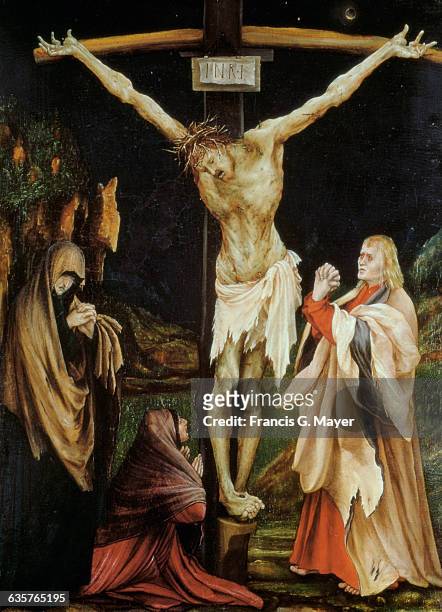 Crucifixion by Matthias Grunewald, circa 1511.