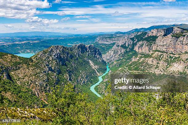 verdon gorge in south-eastern france - gorges du verdon stock pictures, royalty-free photos & images