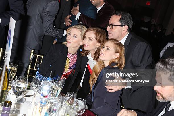 Cate Blanchett, Isabelle Huppert, Michael Barker, and Amy Adams attend the 26th Annual Gotham Independent Film Awards at Cipriani Wall St on November...