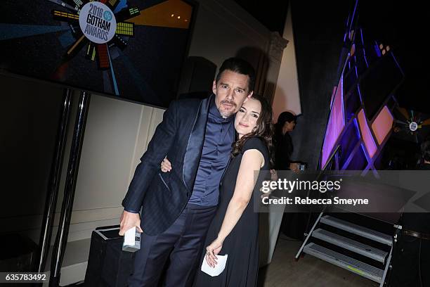 Ethan Hawke and Winona Ryder attend the 26th Annual Gotham Independent Film Awards at Cipriani Wall St on November 28, 2016 in New York City.