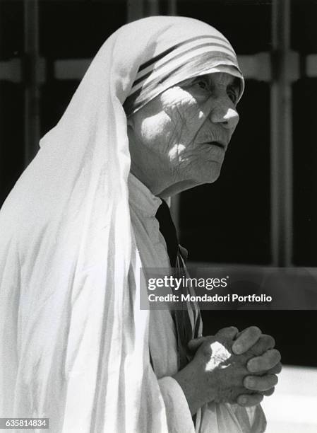 Mother Teresa of Calcutta , Albanian catholic woman, Peace Nobel Prize Laureate and founder of the religious congregation of the Missionaries of...