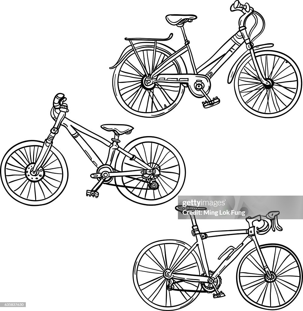 Bicicletta bicicletta in bianco e nero
