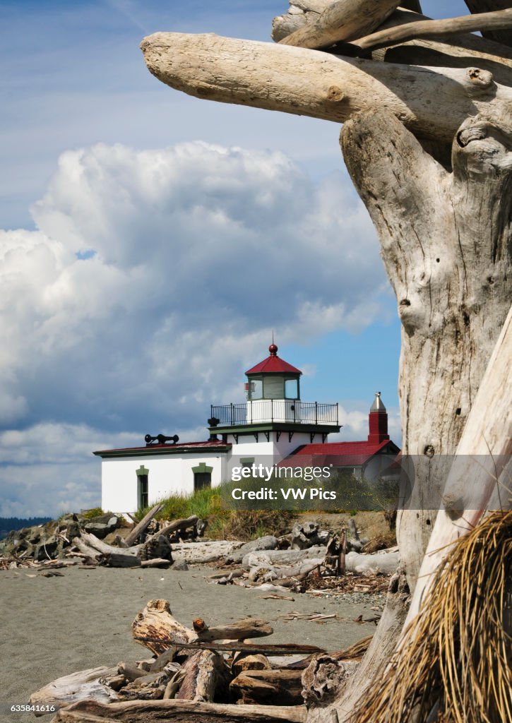 West Point Lighthouse, Discovery Park, Seattle, Washington.