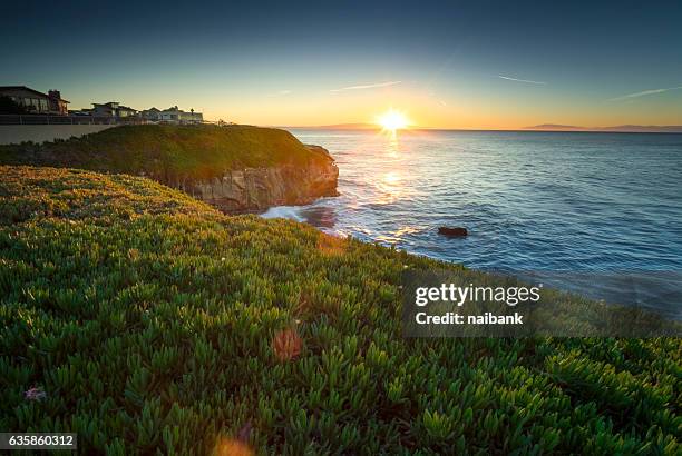 sea view of monterey bay, santa cruz - santa cruz california stock pictures, royalty-free photos & images