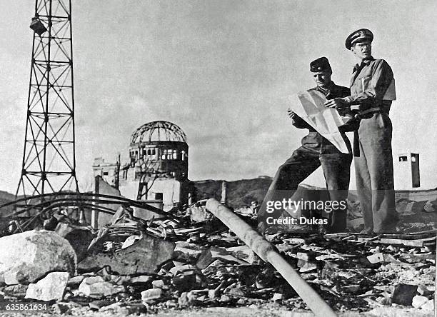 Hiroshima after Atomic Bomb strike in 1945