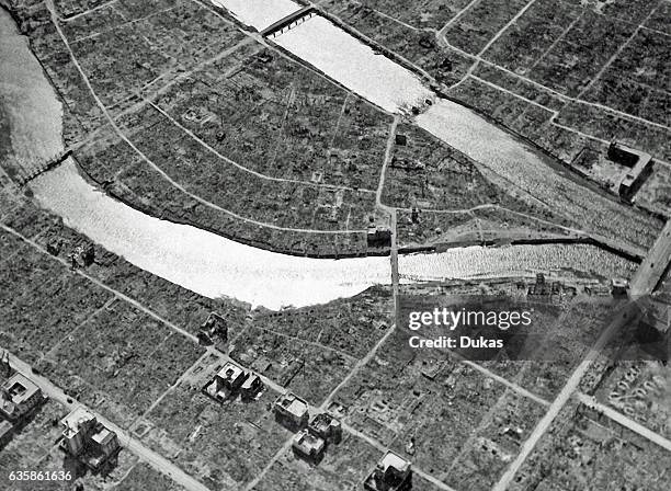 Hiroshima after Atomic Bomb strike in 1945.