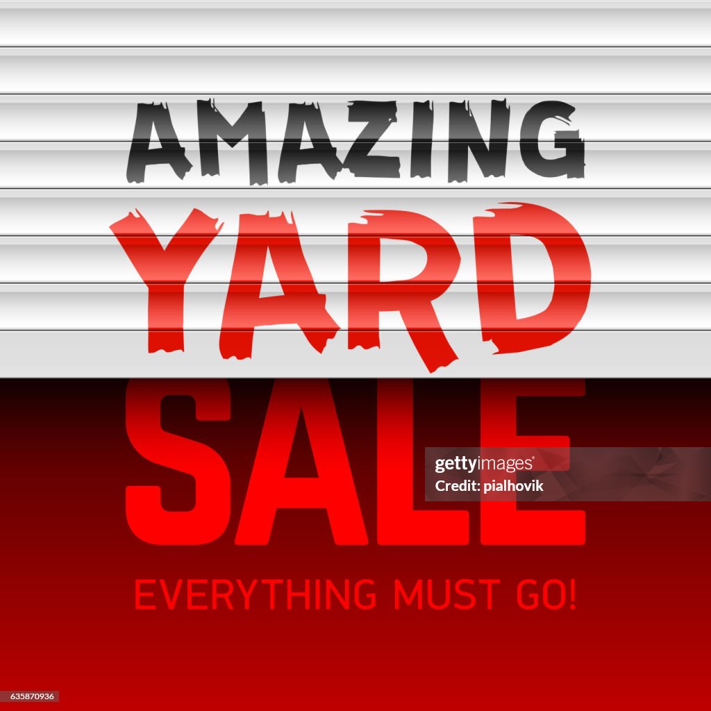 Amazing Sales Amazing Yard Sale Poster High-Res Vector Graphic - Getty Images