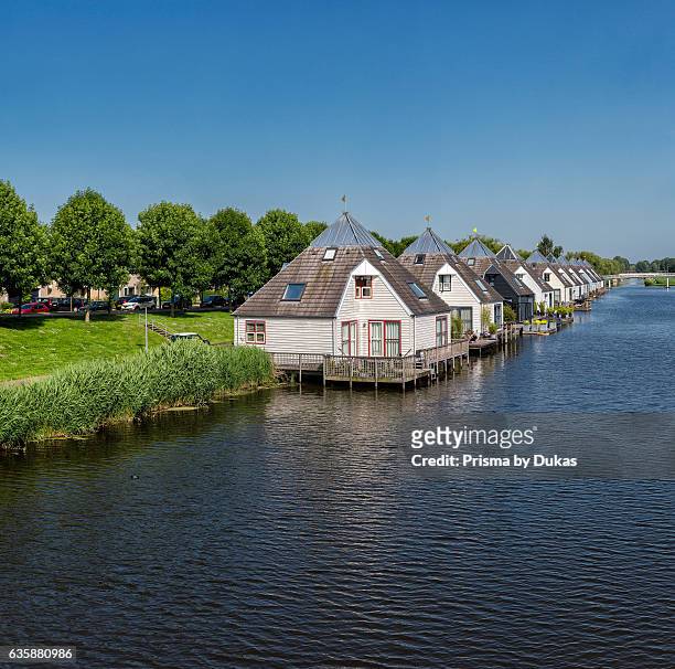 Waterfront houses in Almere, NL.