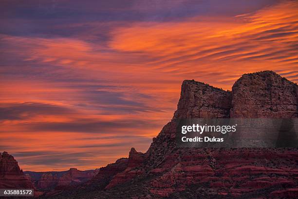 Sunset at Oak creek Canyon in Arizona.