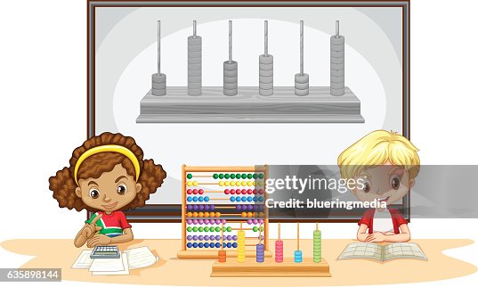 Student Math Visual Students Learning Math In Classroom High-Res Vector Graphic - Getty Images