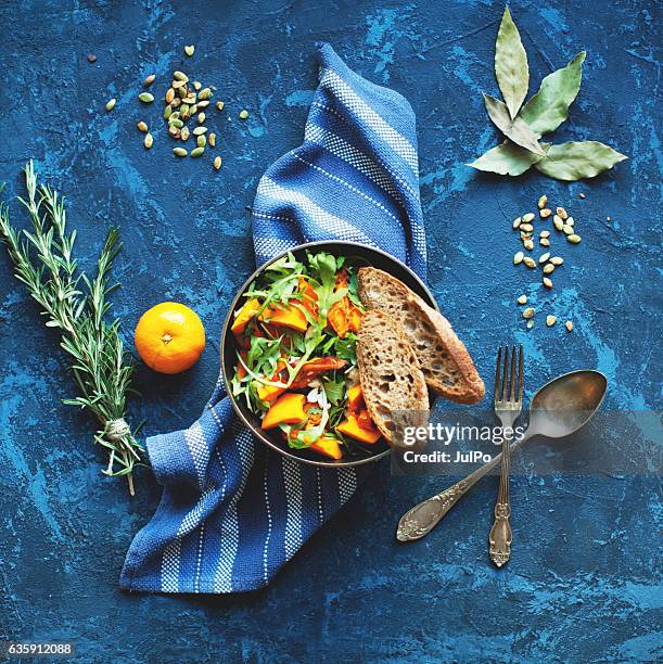 pumpkin salad - food and drink photos stock pictures, royalty-free photos & images