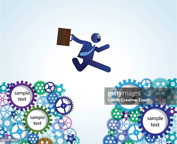 people and gears - running outside spring stock illustrations
