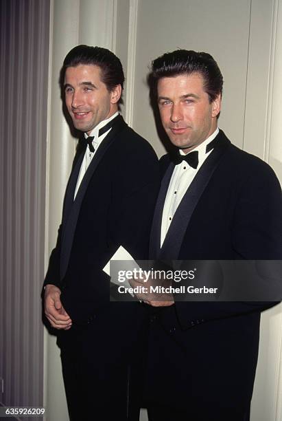 William and Alec Baldwin attend an awards ceremony at New York's Waldorf-Astoria Hotel.