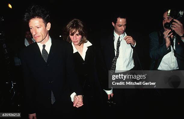 Lyle Lovett and Julia Roberts, during their brief marriage.