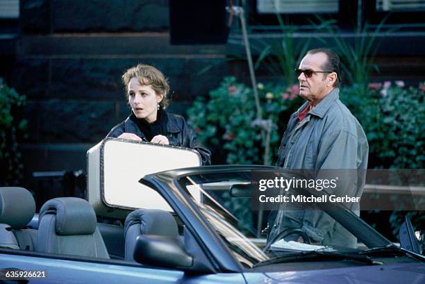 Jack Nicholson and Helen Hunt Filming As Good As It Gets