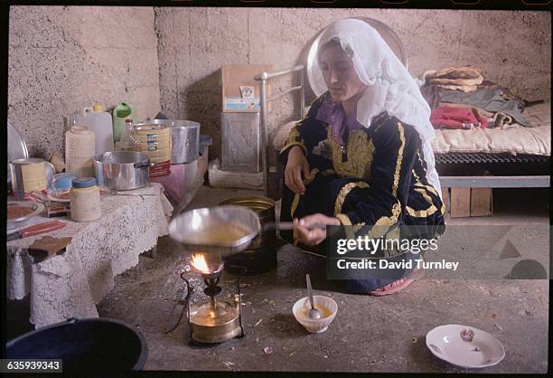 Palestinian Woman Preparing Food