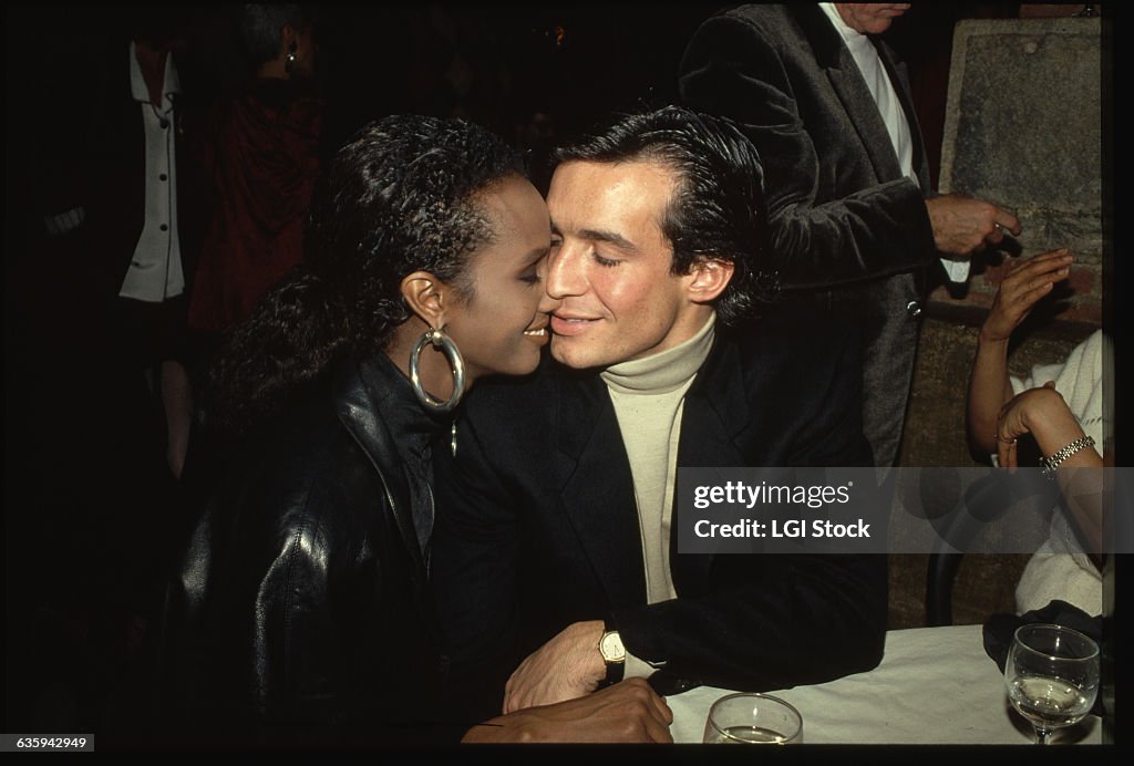 Fashion Model Iman with Her Beau Willie Reese