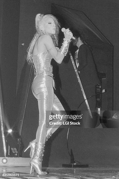 Dale Bozzio of Missing Persons Performing