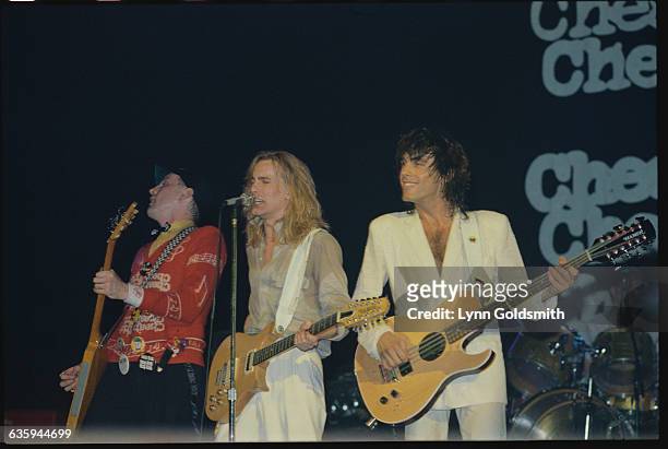 Rick Nielson, Robin Zander and Tom Petersson of Cheap Trick Performing