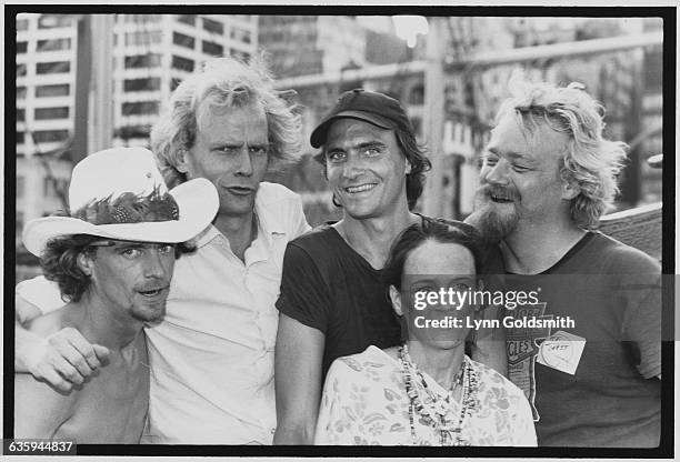 James Taylor with his family from left: Alex Taylor, Livingston Taylor, James Taylor, Kate Taylor, Hugh Taylor.