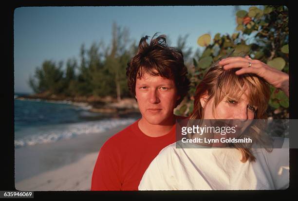 Chris Frantz and Tina Weymouth on a Beach