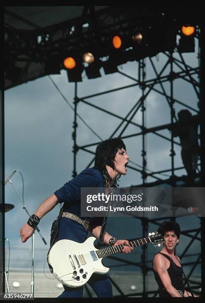 Joan Jett Playing Guitar