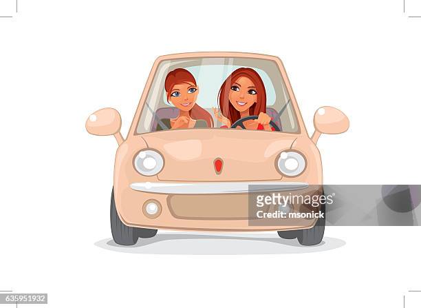 Woman Driving Car High-Res Vector Graphic - Getty Images