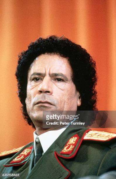 Muammar al-Qaddafi in Military Uniform
