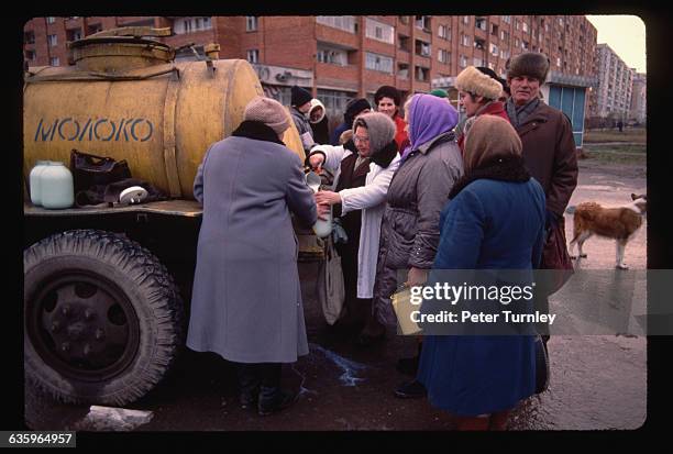 Soviet Meat Line Rations Ussr Food Rations Photos and Premium High Res Pictures - Getty Images