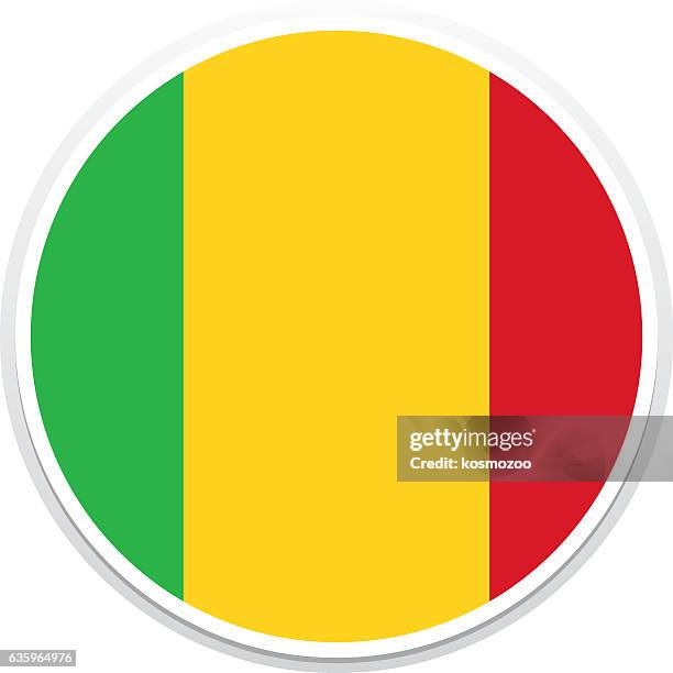 ilustrações, clipart, desenhos animados e ícones de bandeira de mali - mali