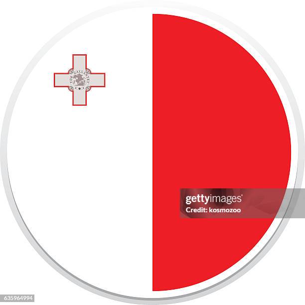 flag malta - malta stock illustrations