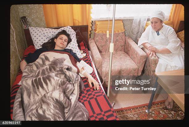 Patient at a Psychiatric Hospital in Moscow