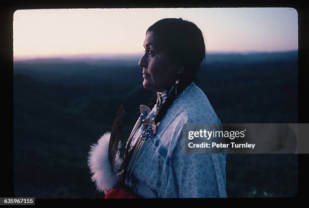 Andalia Davis, a Jicarilla Apache on the Jicarilla Apache Indian Reservation in New Mexico.