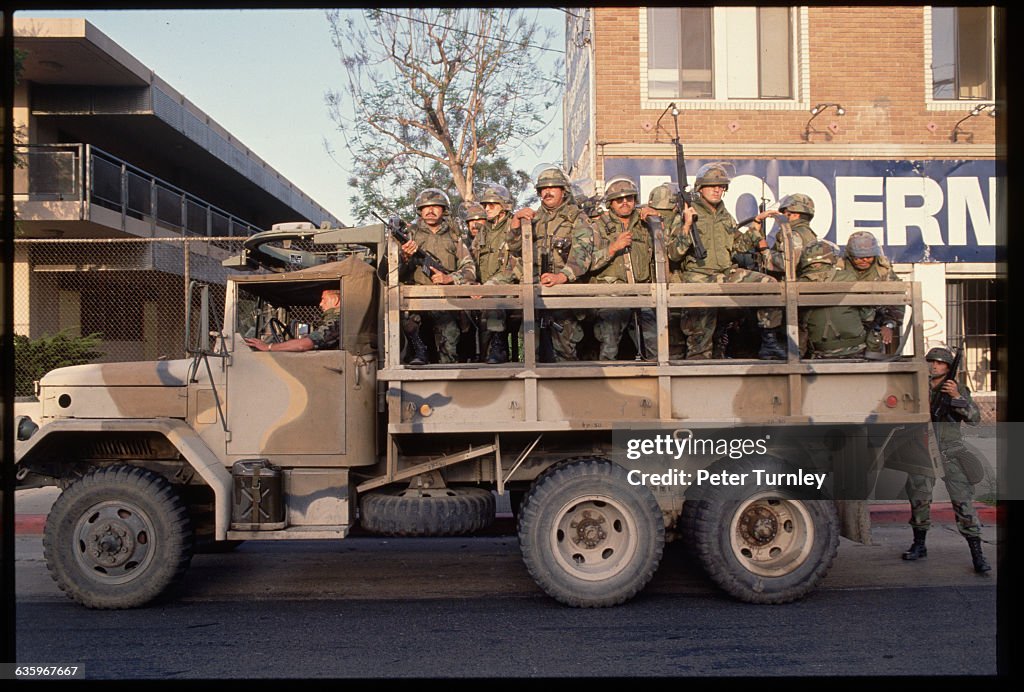 Military Troops on a Truck