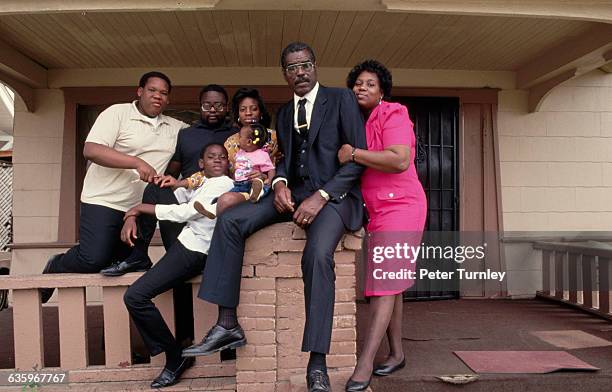 Los Angeles residents in the aftermath of the 1992 riots.