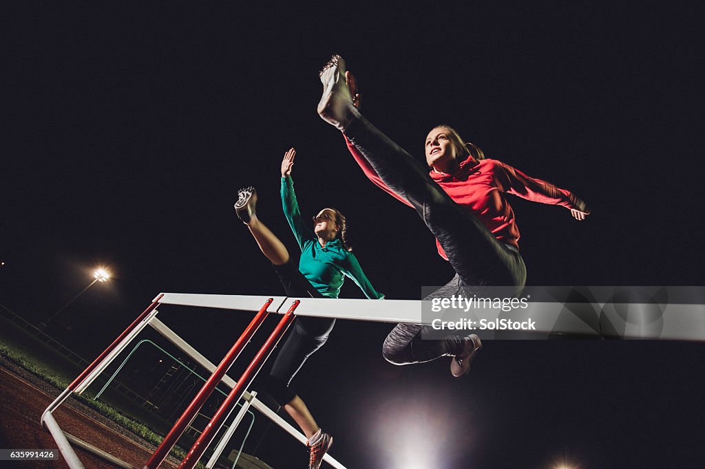 Hurdling Young Athletes