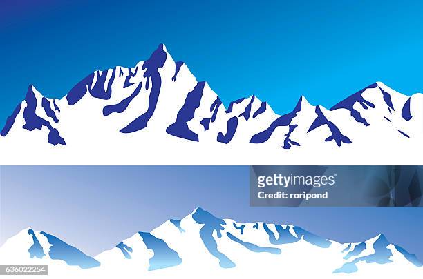 Ilustraciones de Montañas Nevadas - Getty Images