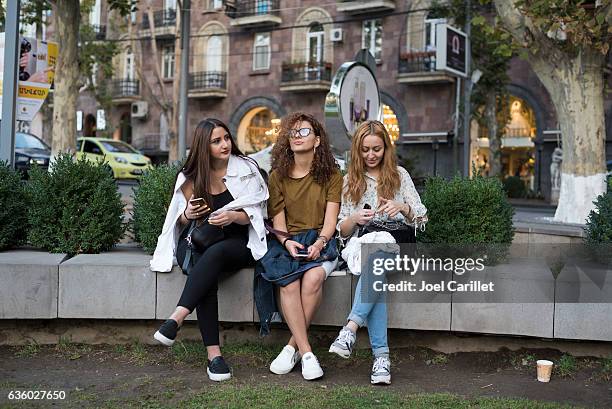 university students in yerevan, armenia - the capital of the armenian city stock pictures, royalty-free photos & images