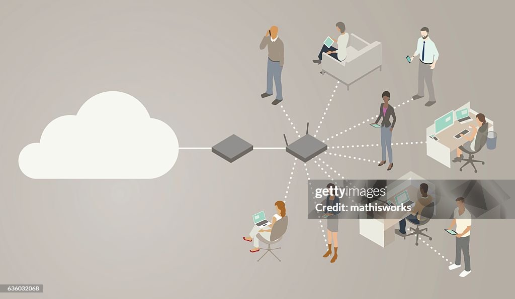 Wireless Router Diagram High-Res Vector Graphic - Getty Images