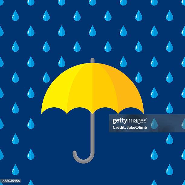 stockillustraties, clipart, cartoons en iconen met umbrella rain - umbrella