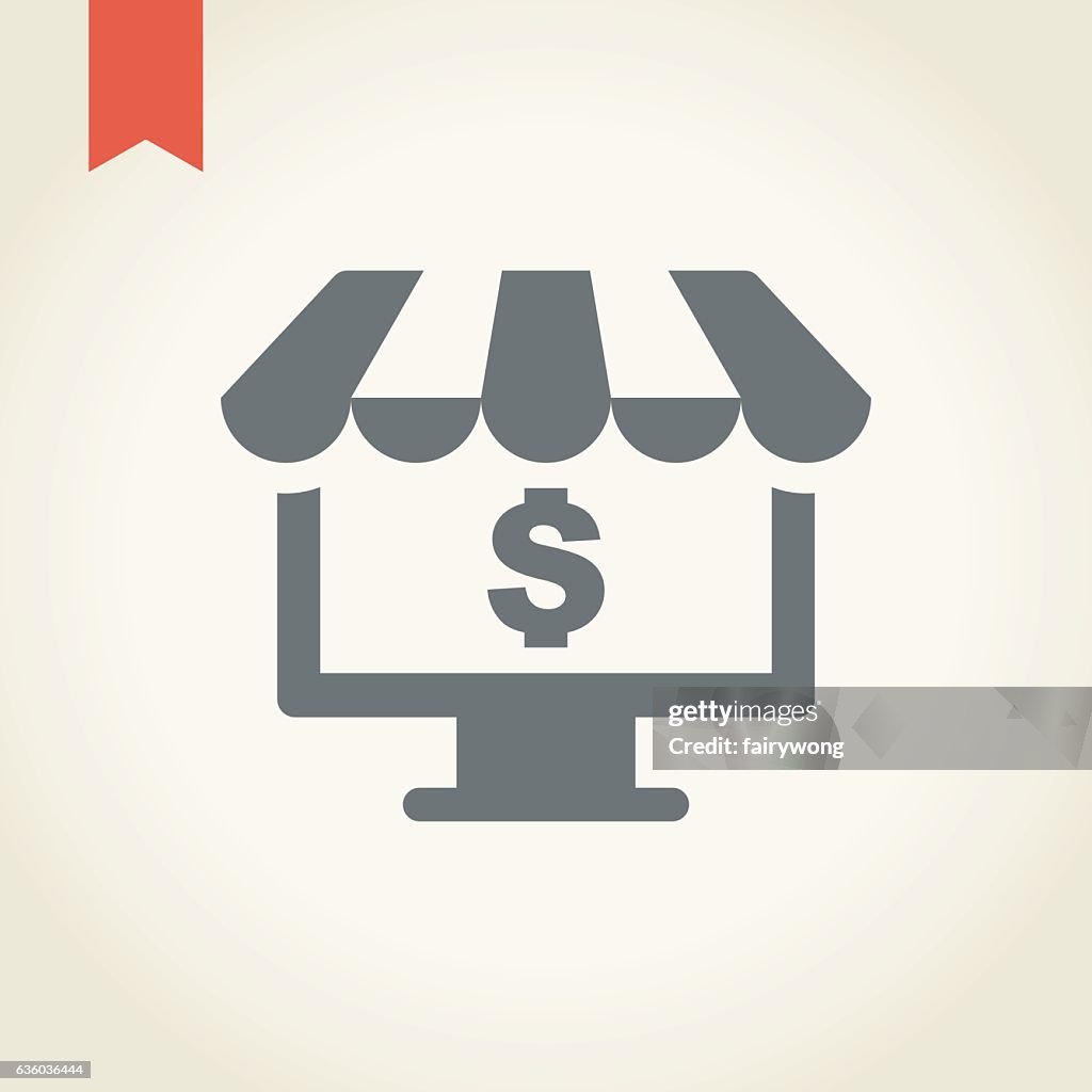 Ícone de compras on-line