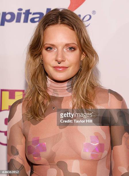 Tove Lo attends the Hot 99.5 Jingle Ball at Verizon Center on December 12, 2016 in Washington, DC.